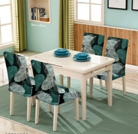 Elastic Chair Cover Stretch Removable Washable Short Dining Chair Cover Protector Seat Slipcover - Polyster, Elastic/ Stretchable, Multipack of1